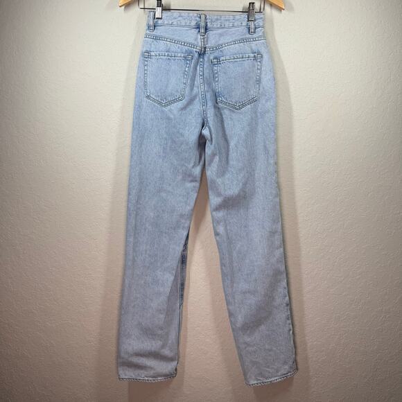 PacSun Women's Patchwork 90's Boyfriend Straight‎ Leg Jeans Denim Size 24 - Picture 4 of 11